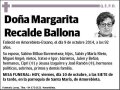 RECALDE BALLONA,MARGARITA
