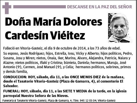 CARDESÍN VIÉITEZ,MARÍA DOLORES