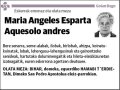 ESPARTA AQUESOLO,MARIA ANGELES
