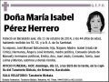 PEREZ HERRERO,MARIA ISABEL