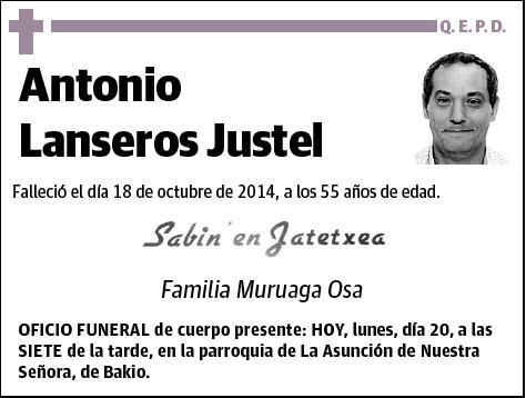 LANSEROS JUSTEL,ANTONIO