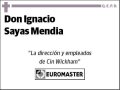 SAYAS MENDIA,FRANCISCO IGNACIO