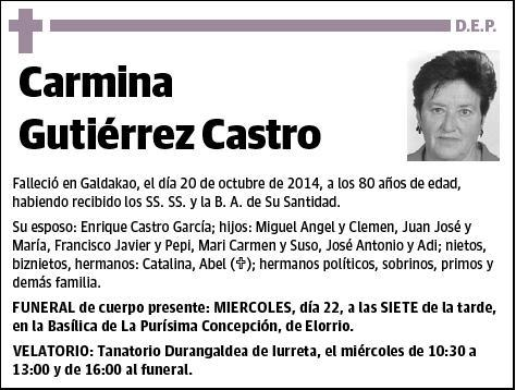 GUTIÉRREZ CASTRO,CARMINA
