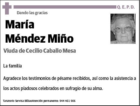 MÉNDEZ MIÑO,MARÍA