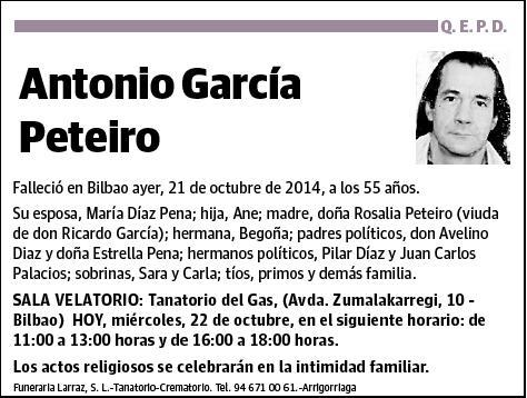 GARCÍA PETEIRO,ANTONIO