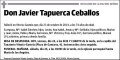 TAPUERCA CEBALLOS,JAVIER