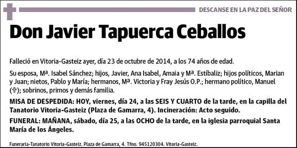 TAPUERCA CEBALLOS,JAVIER