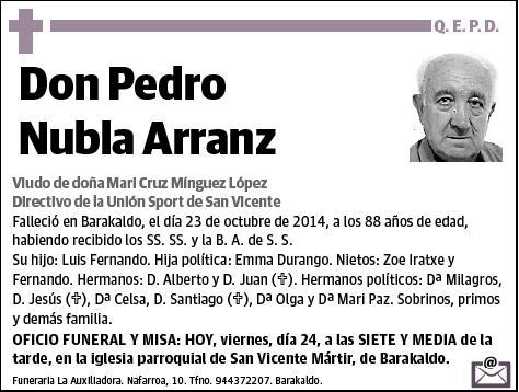NUBLA ARRANZ,PEDRO