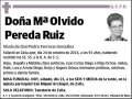 PEREDA RUIZ,Mª OLVIDO