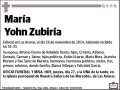 YOHN ZUBIRIA,MARIA