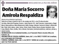 AMIROLA RESPALDIZA,MARIA SOCORRO