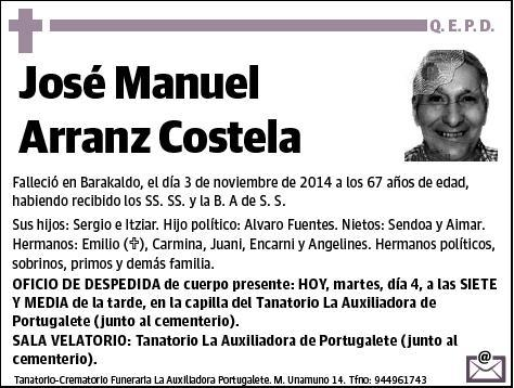 ARRANZ COSTELA,JOSE MANUEL