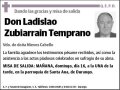 ZUBIARRAIN TEMPRANO,LADISLAO