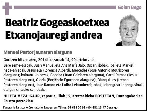 GOGEASKOETXEA ETXANOJAUREGI,BEATRIZ