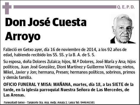CUESTA ARROYO,JOSE