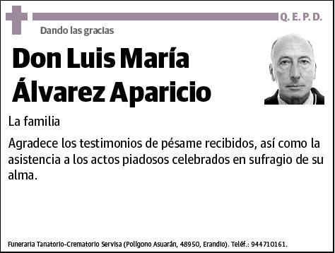 ALVAREZ APARICIO,LUIS MARIA