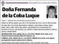 DE LA COBA LUQUE,FERNANDA