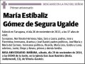 GOMEZ DE SEGURA UGALDE,MARIA ESTIBALIZ