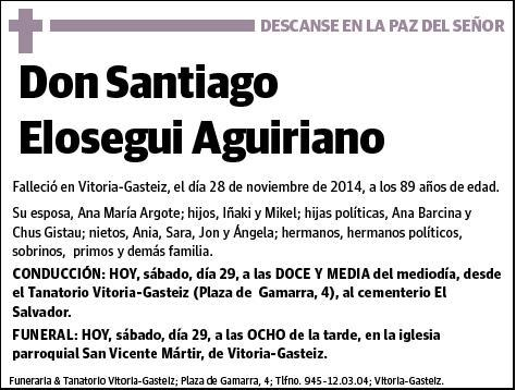 ELOSEGUI AGUIRIANO,SANTIAGO