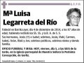 LEGARRETA DEL RIO,Mª LUISA