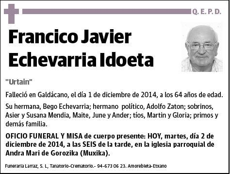 ECHEVARRIA IDOETA,FRANCISCO JAVIER