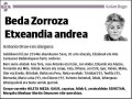 ZORROZA ETXEANDIA,BEDA
