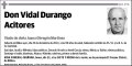 DURANGO ACITORES,VIDAL