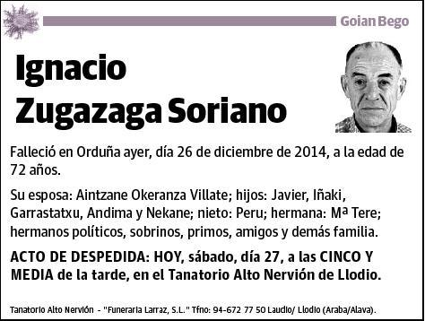 ZUGAZAGA SORIANO,IGNACIO