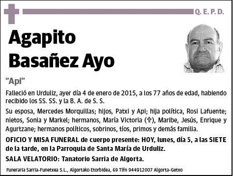 BASAÑEZ AYO,AGAPITO