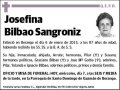 BILBAO SANGRONIZ,JOSEFINA
