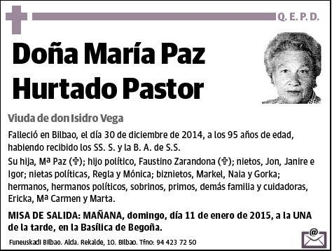 HURTADO PASTOR,MARIA PAZ