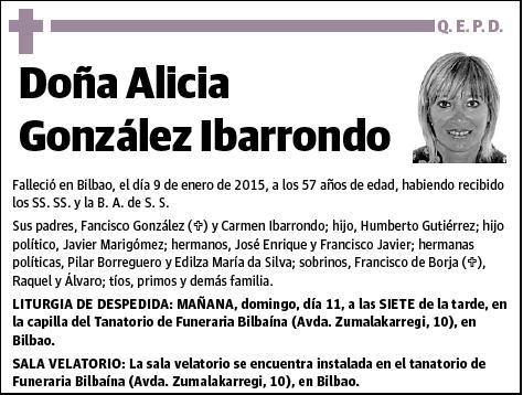 GONZALEZ IBARRONDO,ALICIA