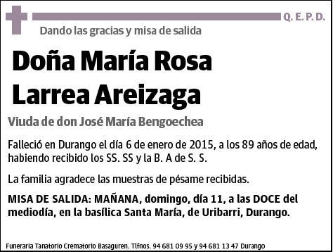 LARREA AREIZAGA,MARIA ROSA