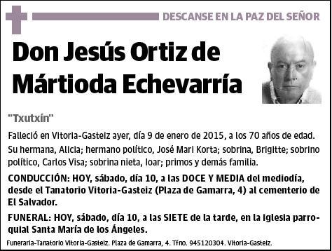 ORTIZ DE MARTIODA ECHEVARRIA,JESUS