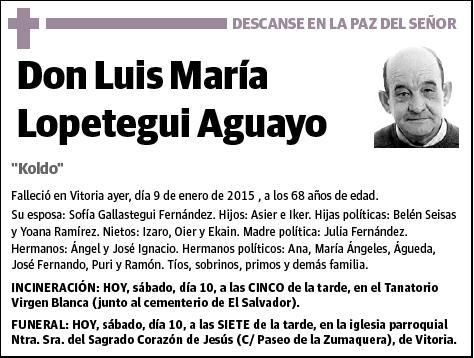 LOPETEGUI AGUAYO,LUIS MARIA