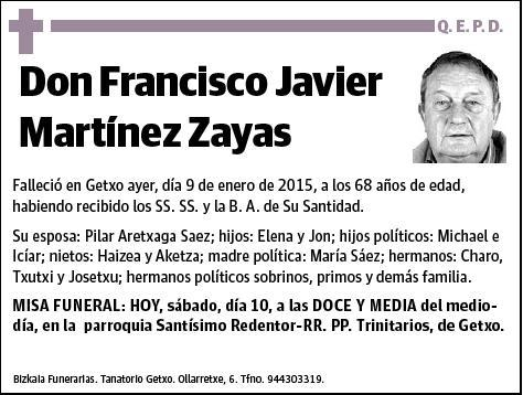 MARTINEZ ZAYAS,FRANCISCO JAVIER