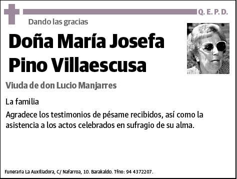 PINO VILLAESCUSA,MARIA JOSEFA