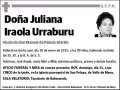 IRAOLA URRABURU,JULIANA