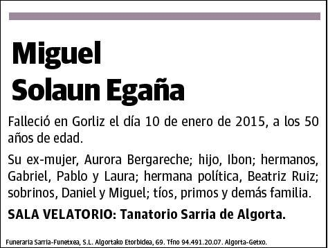 SOLAUN EGAÑA,MIGUEL