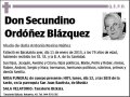 ORDOÑEZ BLAZQUEZ,SECUNDINO