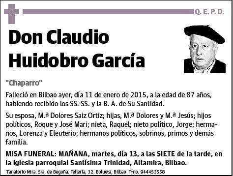HUIDOBRO GARCIA,CLAUDIO