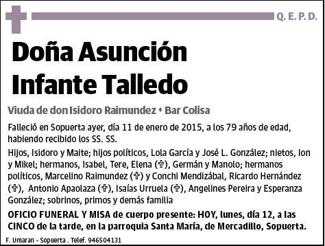 INFANTE TALLEDO,ASUNCION