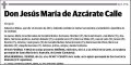 DE AZCARATE CALLE,JESUS MARIA