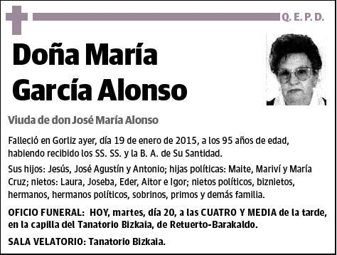 GARCIA ALONSO,MARIA