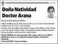 DOCTOR ARANA,NATIVIDAD