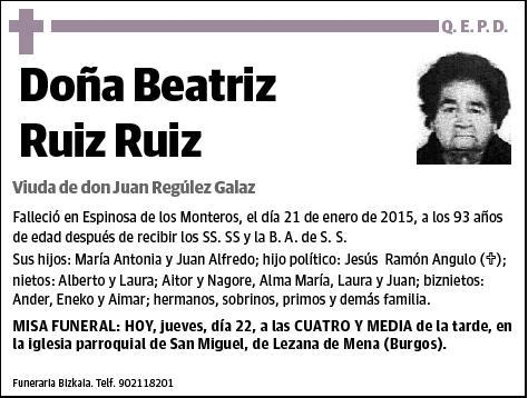 RUIZ RUIZ,BEATRIZ