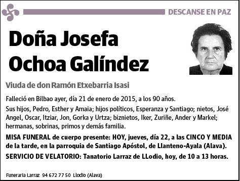 OCHOA GALINDEZ,JOSEFA