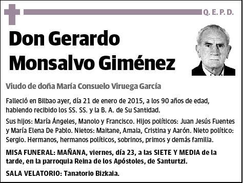 MONSALVO GIMENEZ,GERARDO