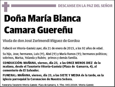 CAMARA GUEREÑU,MARIA BLANCA