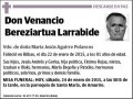 BEREZIARTUA LARRABIDE,VENANCIO